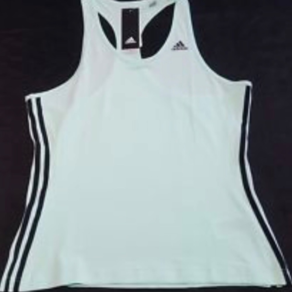 Adidas Sea Green sleeveless Tank Top Med NWT